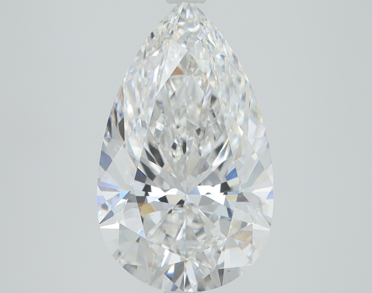 3.1 carat Pear lab grown diamond, E color, VS1 clarity