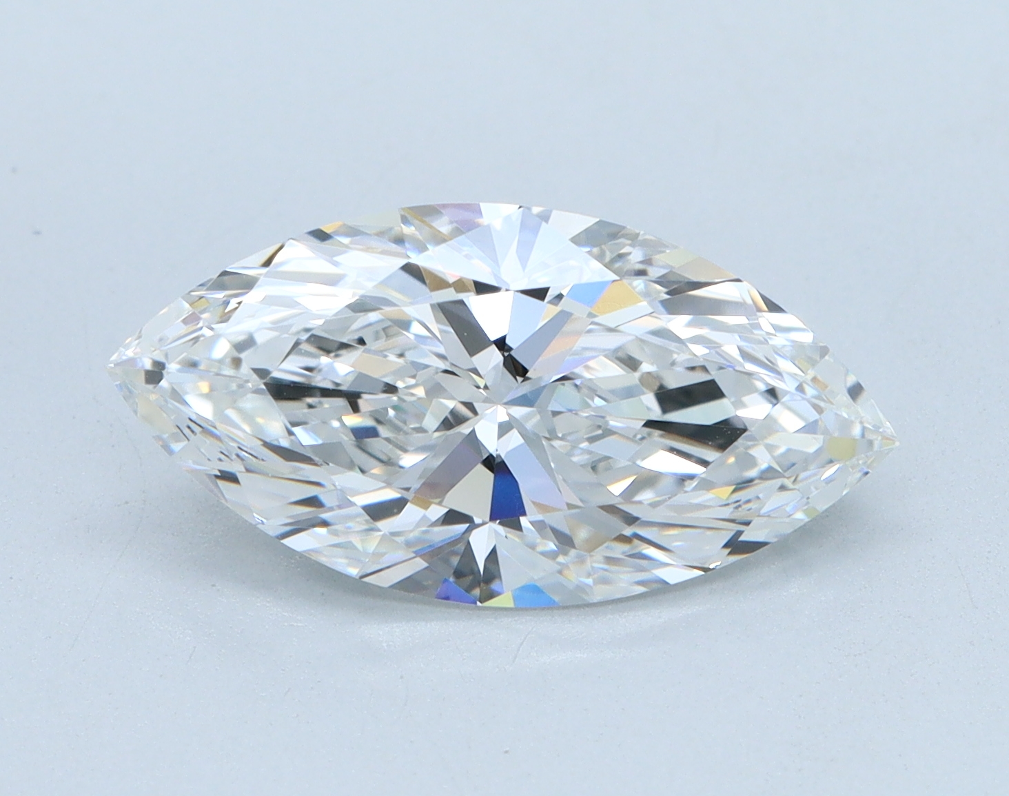 2.6 carat Marquise lab grown diamond, E color, VVS2 clarity