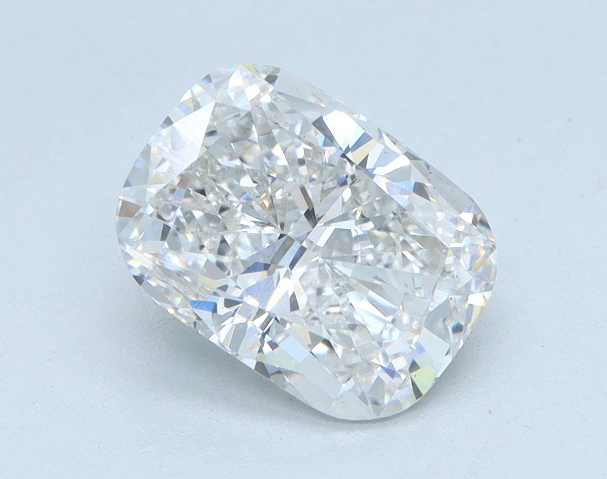 2.1 carat Cushion lab grown diamond, F color, VS1 clarity