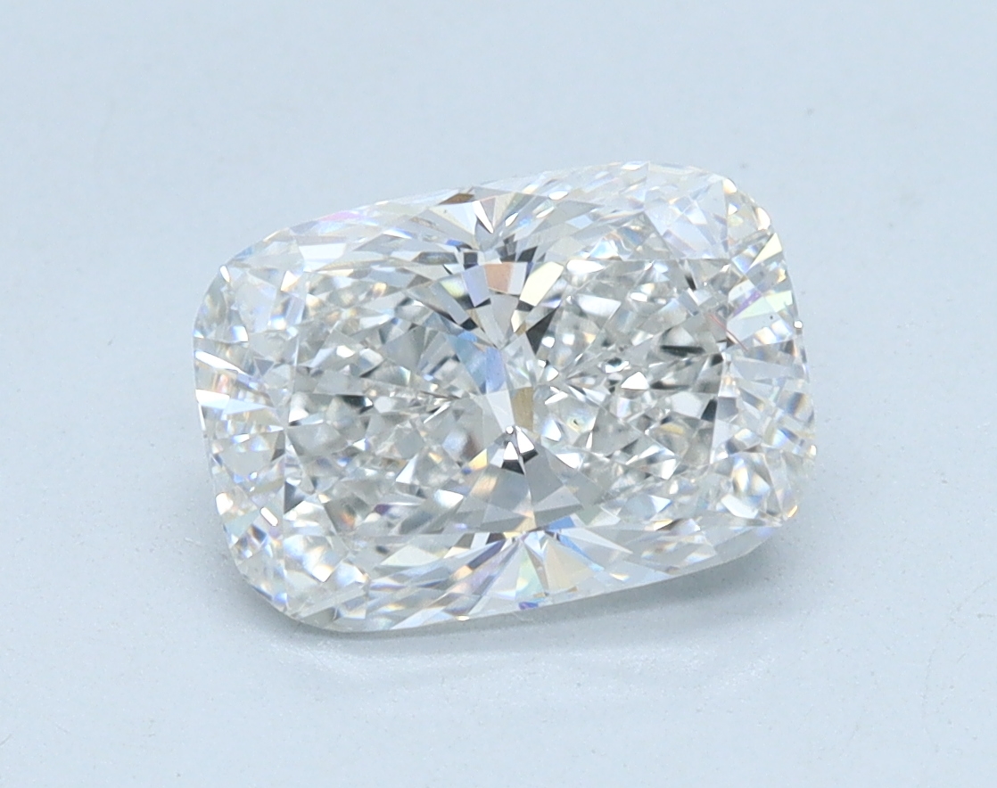 1.57 carat Cushion lab grown diamond, F color, VS1 clarity