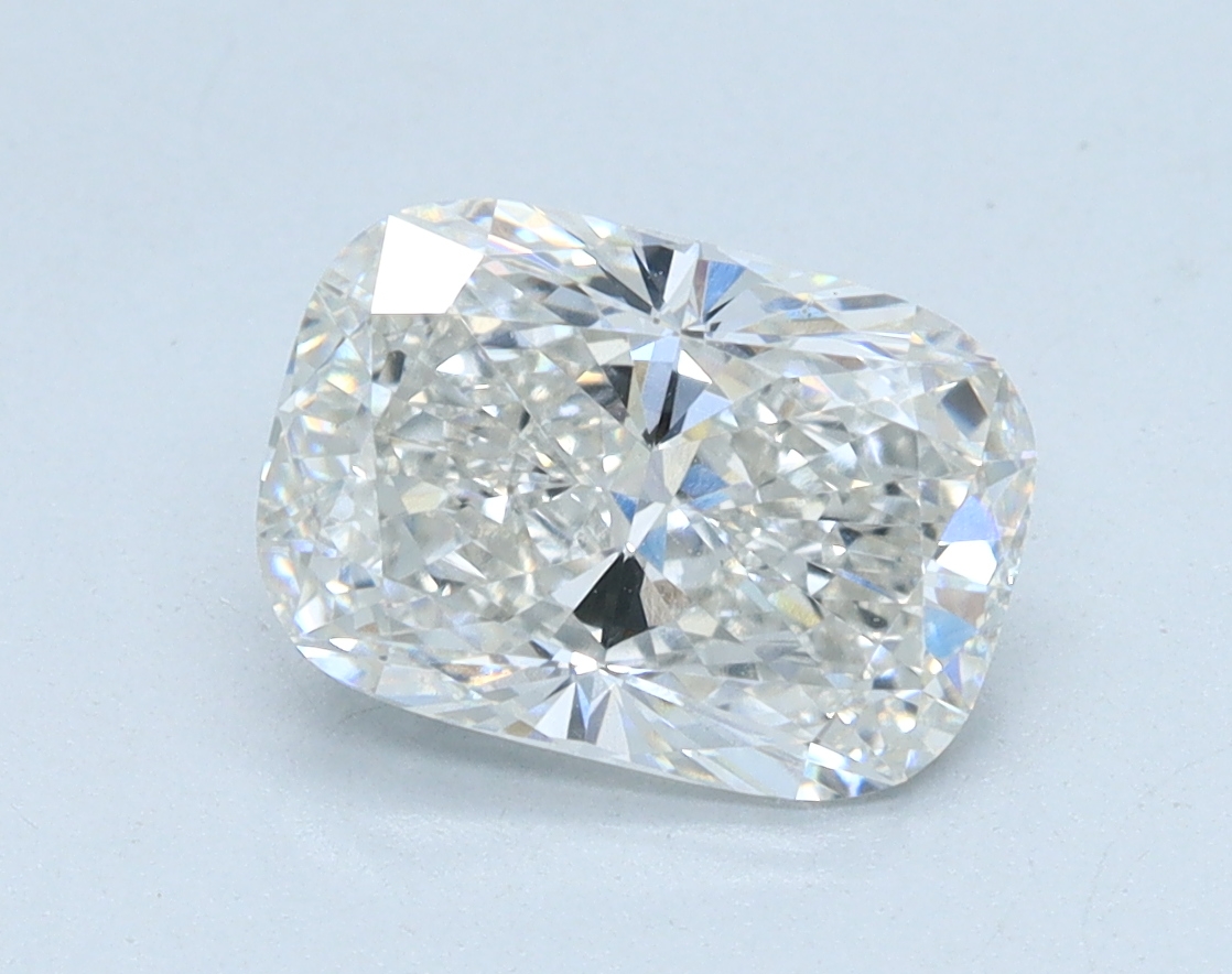 1.58 carat Cushion lab grown diamond, F color, VS1 clarity