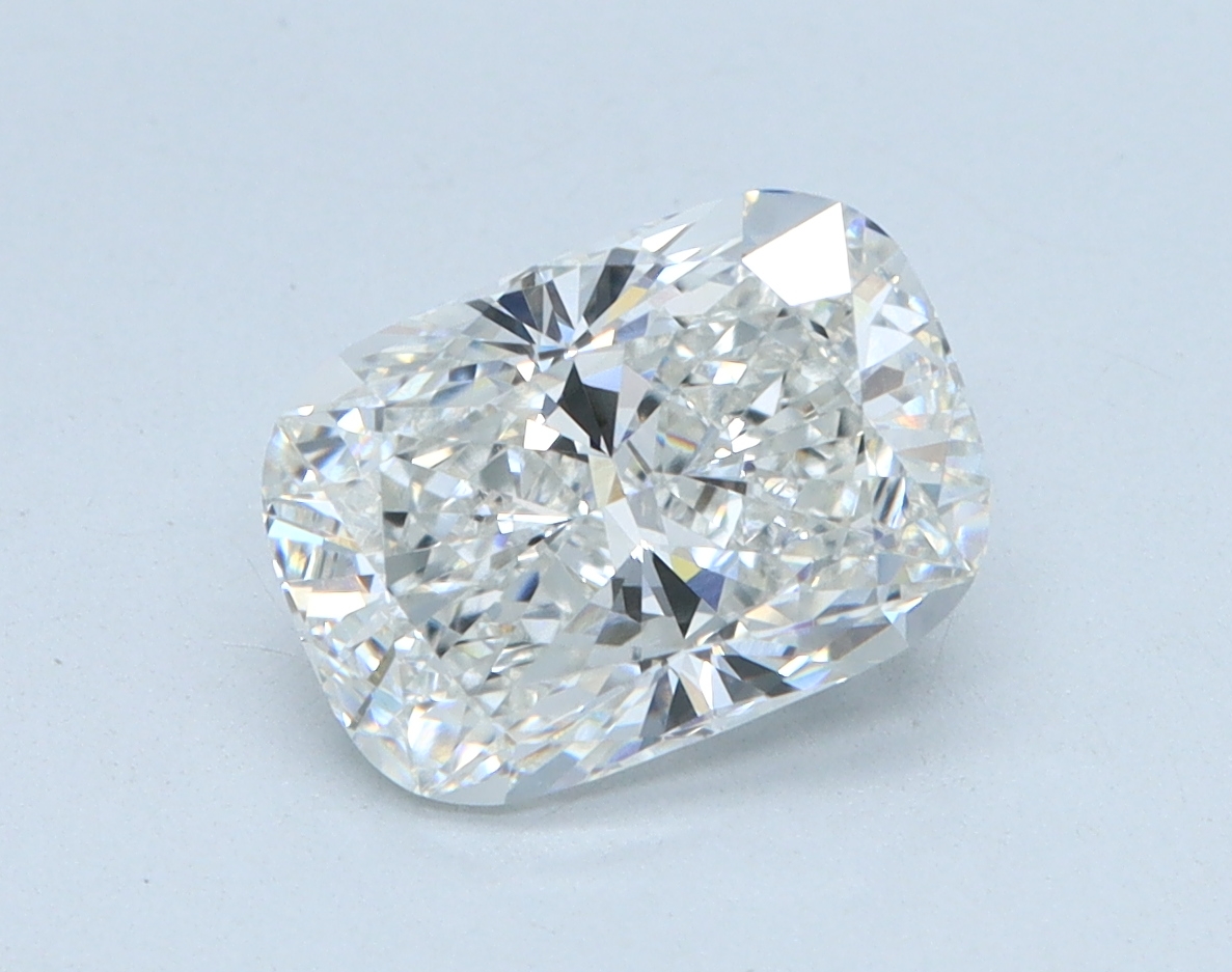 1.63 carat Cushion lab grown diamond, E color, VVS2 clarity