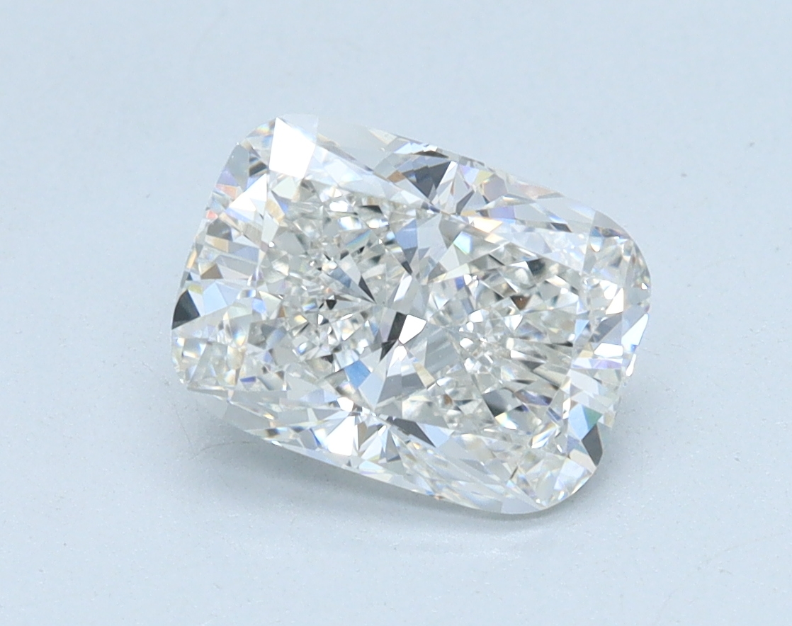 1.44 carat Cushion lab grown diamond, F color, VVS2 clarity