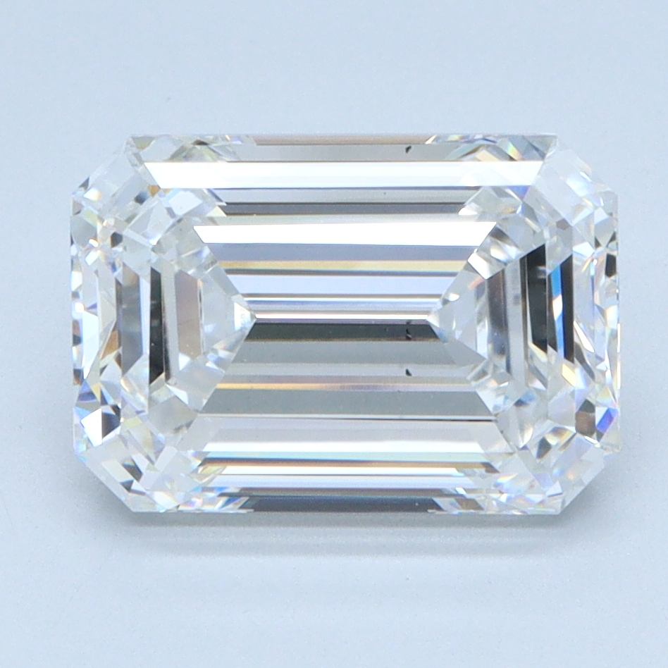 2.96 carat Emerald lab grown diamond, E color, VS1 clarity