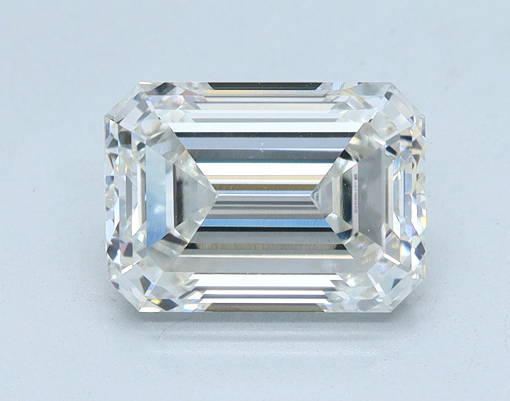 1.86 carat Emerald lab grown diamond, G color, VVS2 clarity