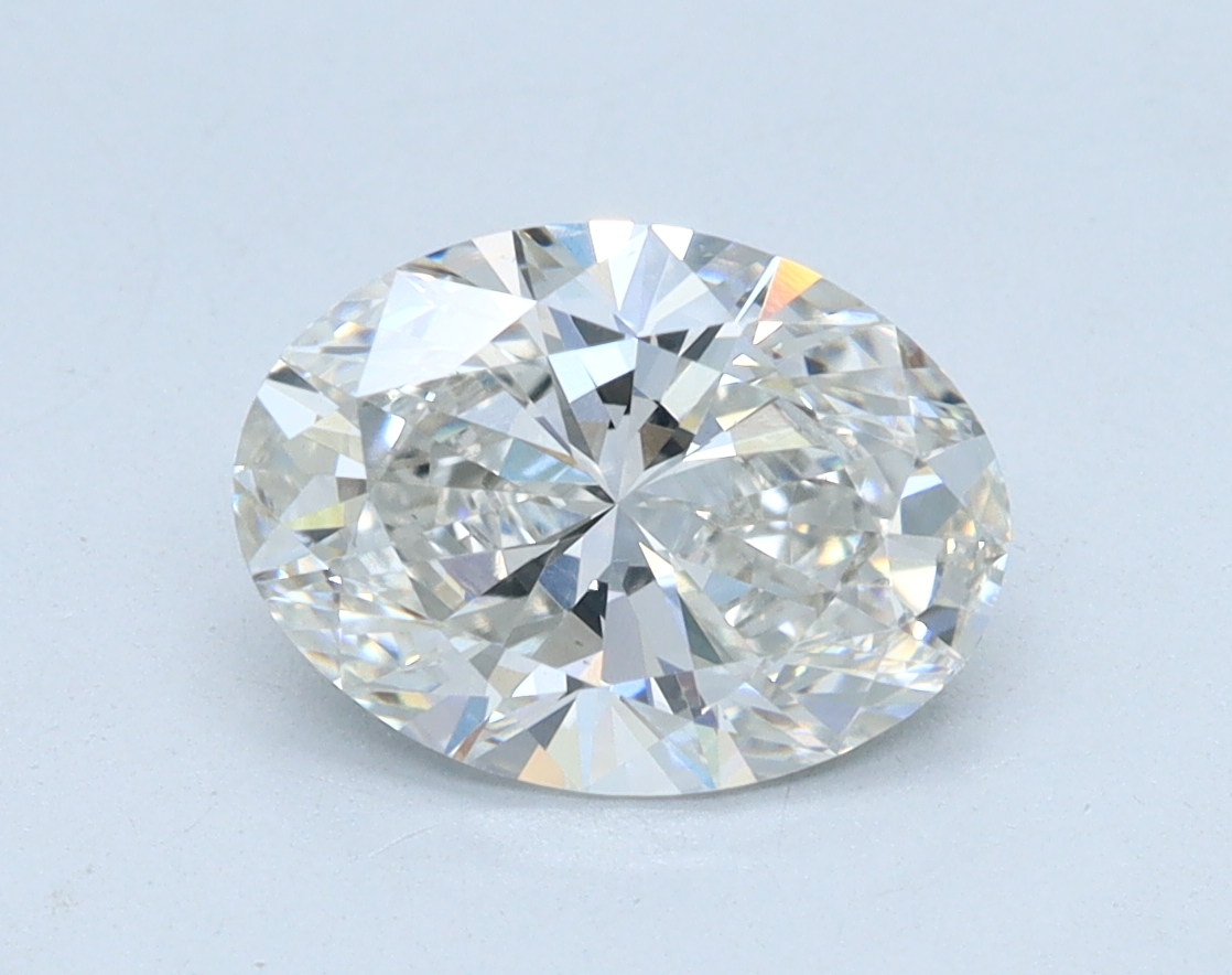 1.36 carat Oval lab grown diamond, G color, VS1 clarity
