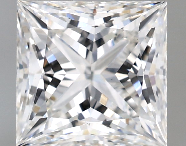 1.35 carat Princess lab grown diamond, F color, VS1 clarity