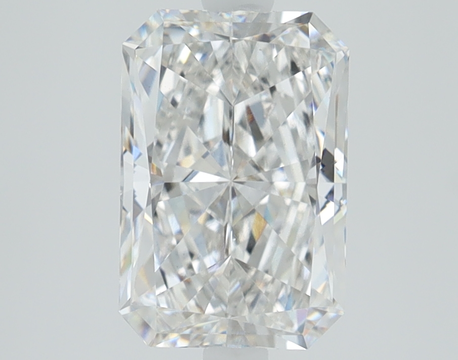 1.87 carat Radiant lab grown diamond, F color, VVS2 clarity