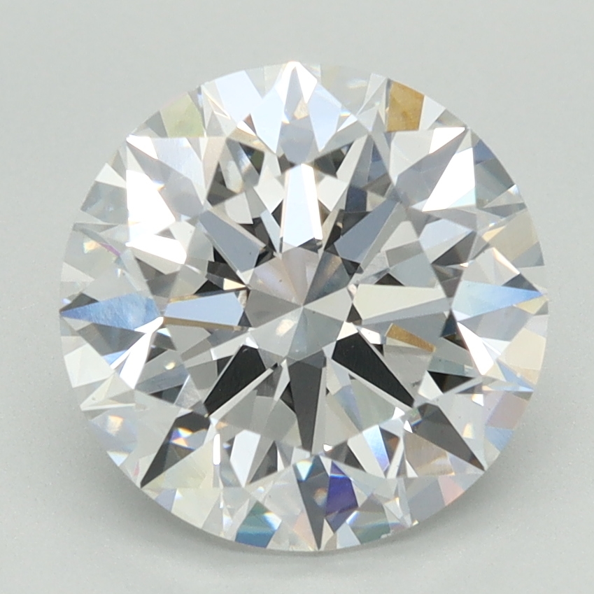 2.14 carat Round lab grown diamond, D color, VS1 clarity, Ideal cut