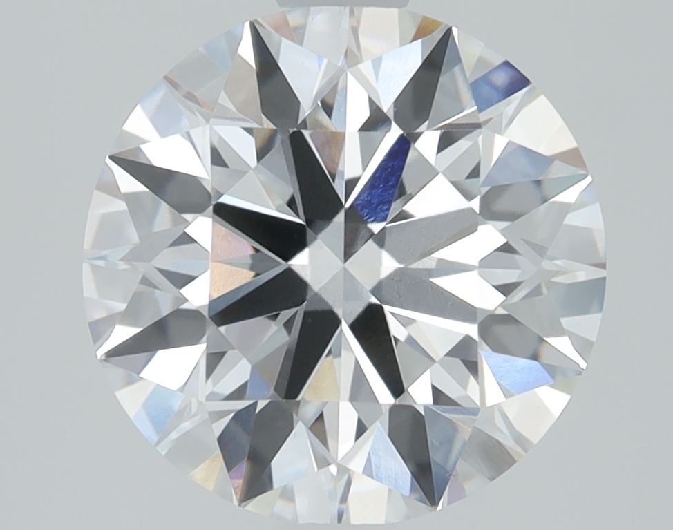 2.1 carat Round lab grown diamond, D color, VS1 clarity, Ideal cut