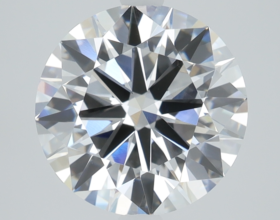 2.88 carat Round lab grown diamond, E color, VVS2 clarity, Excellent cut