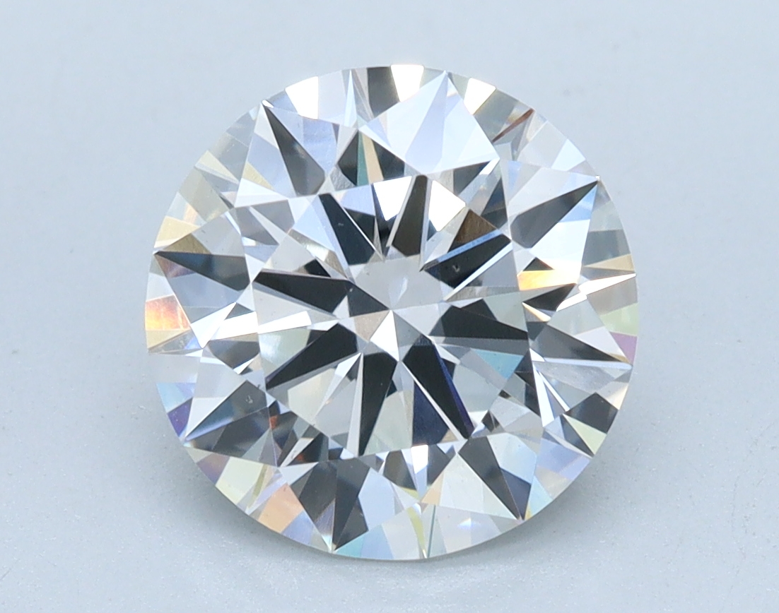 2.31 carat Round lab grown diamond, G color, VS1 clarity, Excellent cut