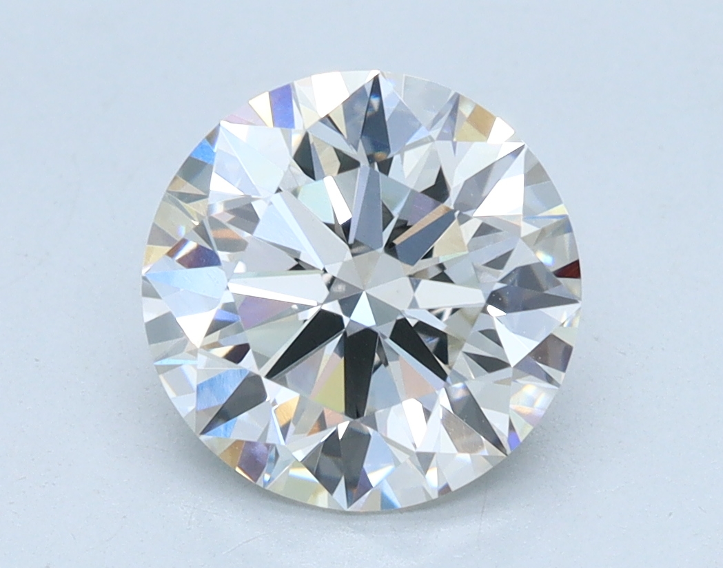 1.85 carat Round lab grown diamond, G color, VVS2 clarity, Excellent cut