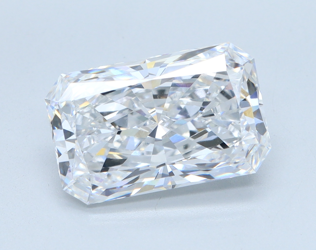 3.06 carat Radiant lab grown diamond, D color, VS1 clarity