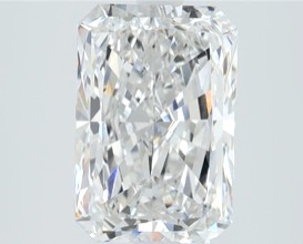 3.01 carat Radiant lab grown diamond, D color, VVS2 clarity