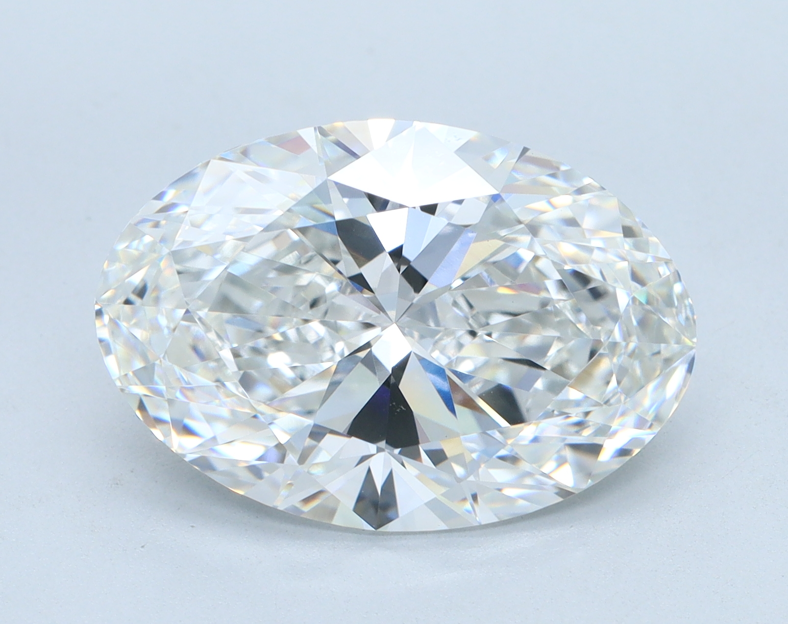 6.04 carat Oval lab grown diamond, E color, VVS2 clarity