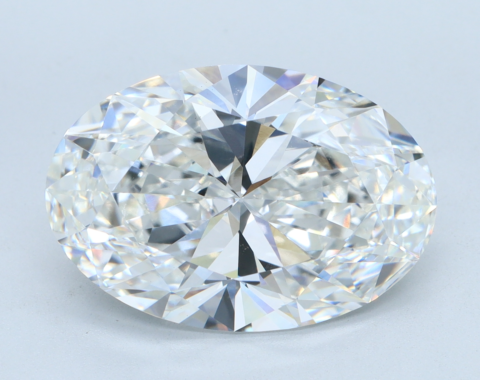 7.09 carat Oval lab grown diamond, F color, VS1 clarity