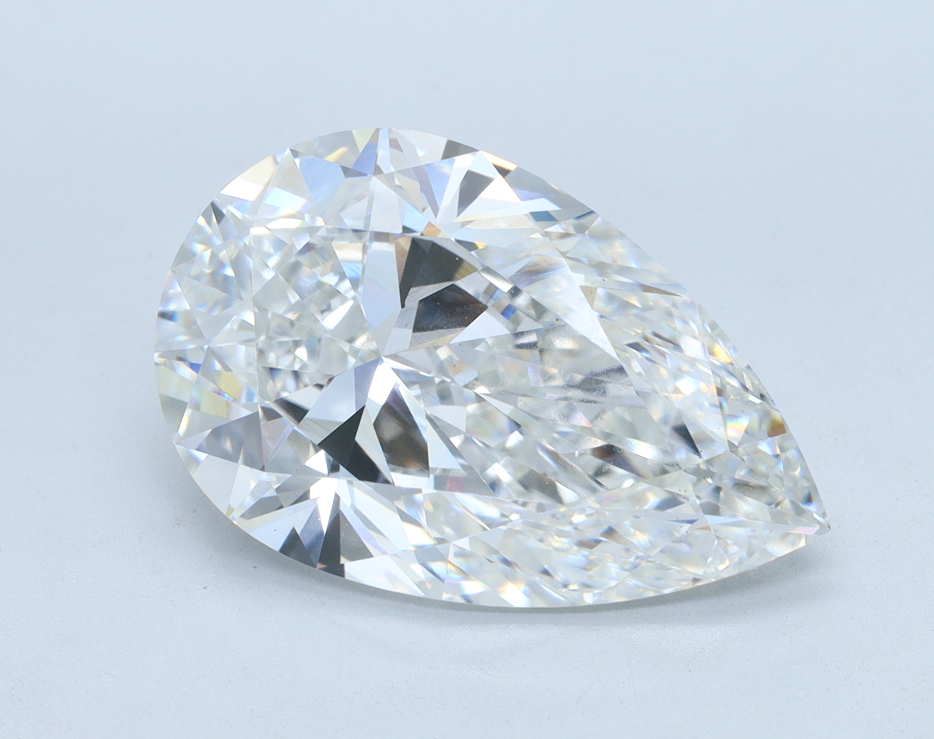 8.09 carat Pear lab grown diamond, E color, VS1 clarity