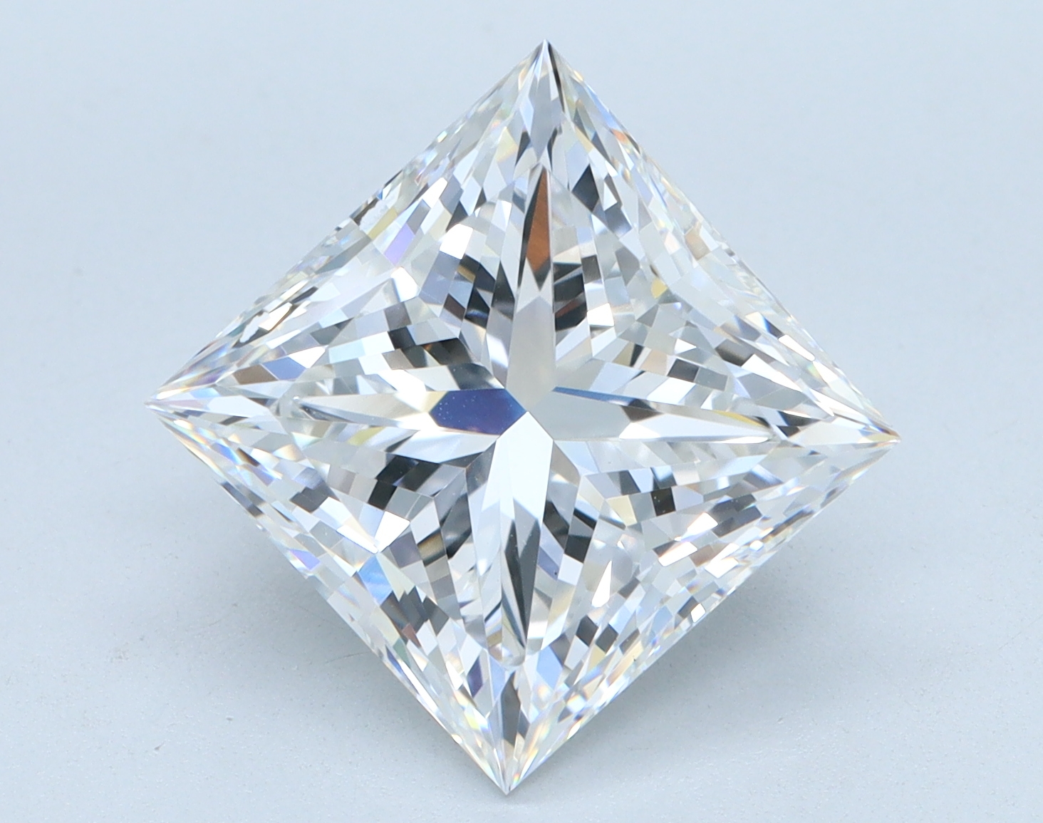 5.0 carat Princess lab grown diamond, E color, VS1 clarity