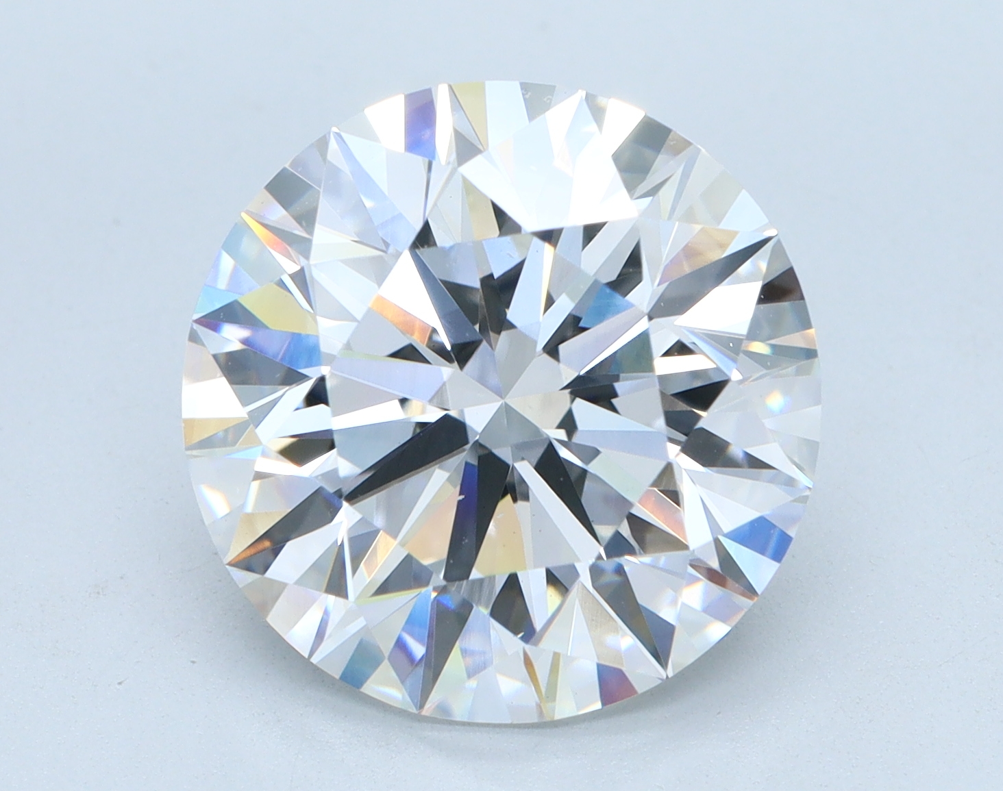 6.1 carat Round lab grown diamond, E color, VS1 clarity, Ideal cut