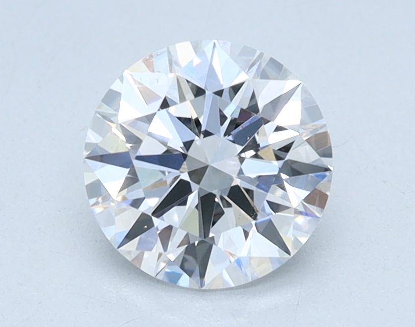 0.9 carat Round lab grown diamond, D color, VS2 clarity, Ideal cut
