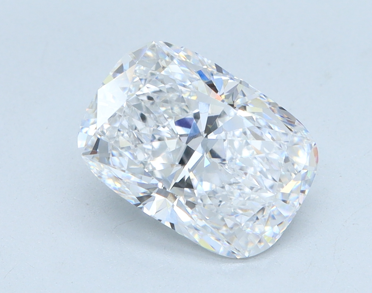 2.12 carat Cushion lab grown diamond, D color, VVS1 clarity