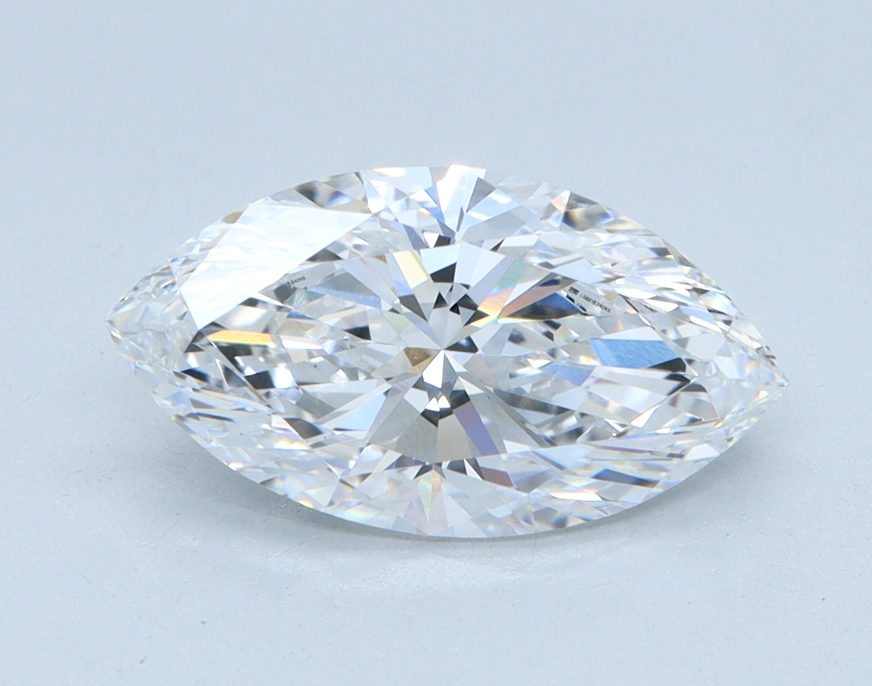 2.03 carat Marquise lab grown diamond, D color, VVS2 clarity