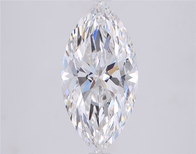 2.06 carat Marquise lab grown diamond, D color, VS1 clarity