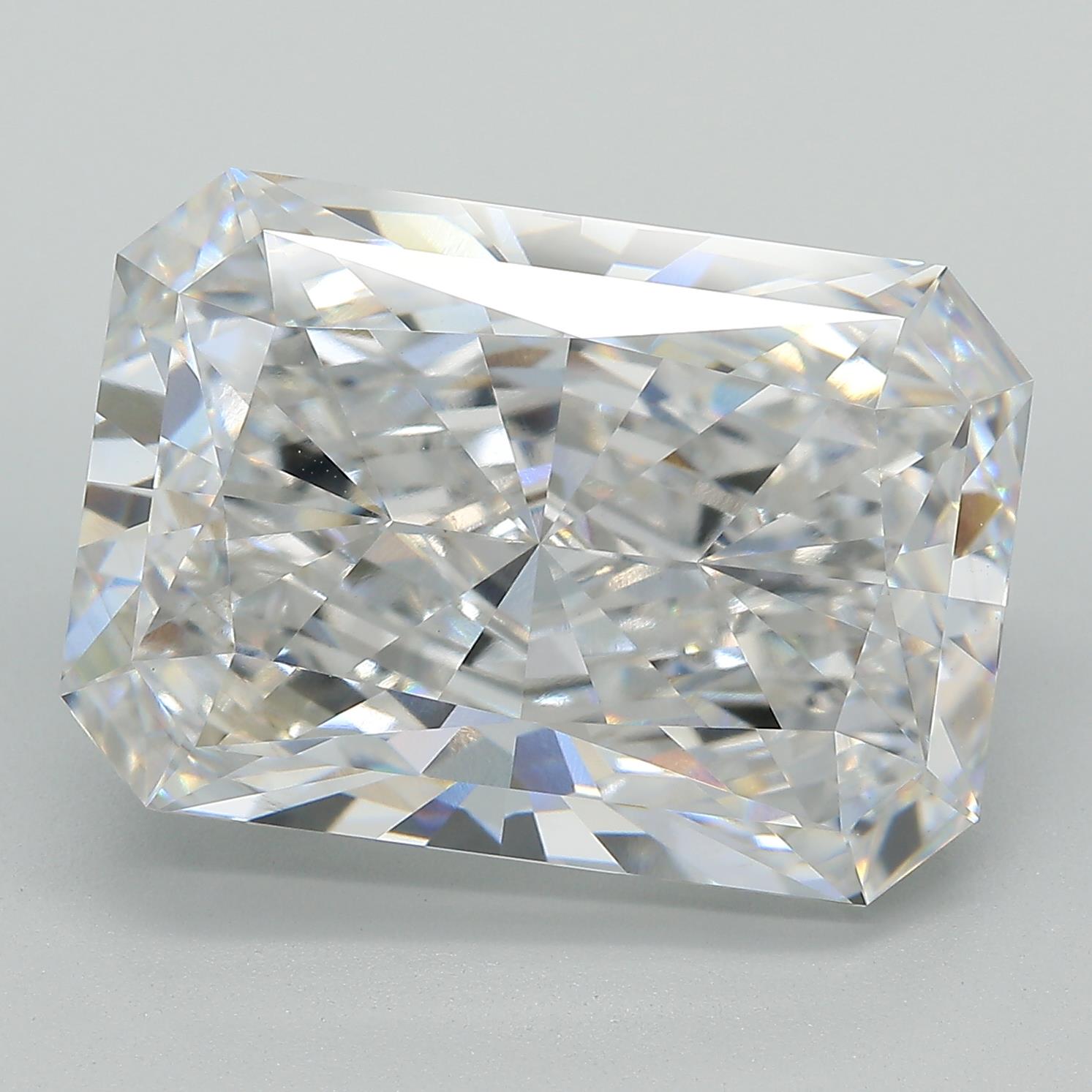 13.32 carat Radiant lab grown diamond, F color, VS1 clarity