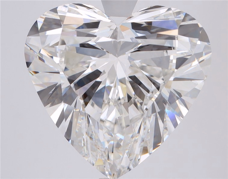 10.0 carat Heart lab grown diamond, F color, VVS2 clarity