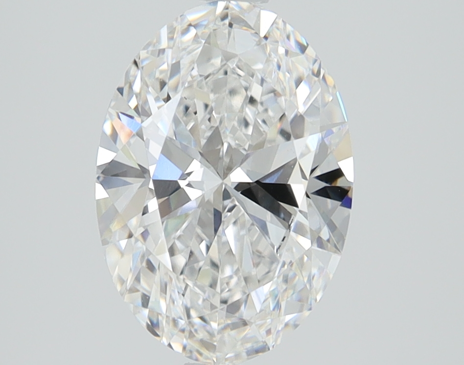 2.06 carat Oval lab grown diamond, E color, VS1 clarity