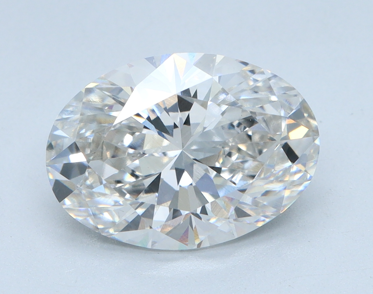 3.0 carat Oval lab grown diamond, G color, VS1 clarity
