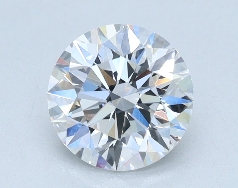 1.02 carat Round lab grown diamond, D color, VS2 clarity, Excellent cut