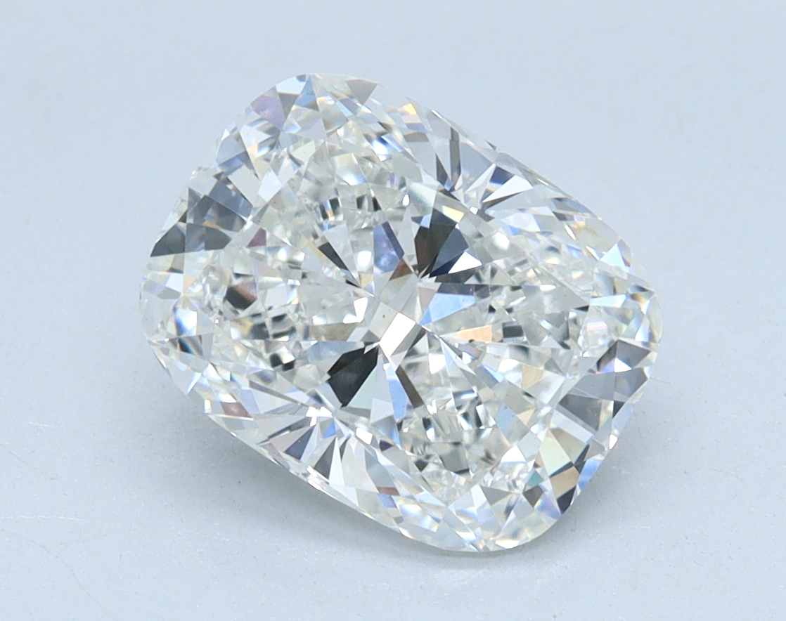 2.02 carat Cushion lab grown diamond, F color, VS1 clarity