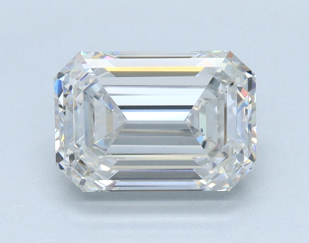 2.09 carat Emerald lab grown diamond, G color, VS1 clarity