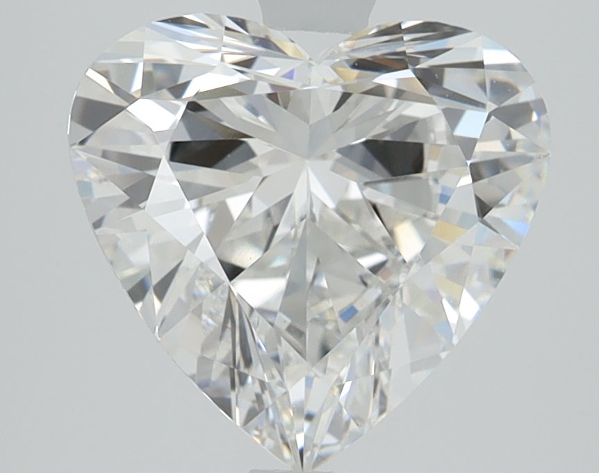 2.56 carat Heart lab grown diamond, E color, VVS2 clarity