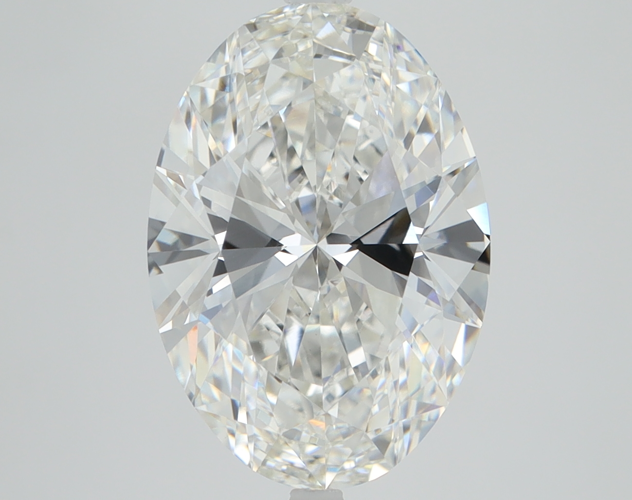 4.09 carat Oval lab grown diamond, F color, VVS2 clarity