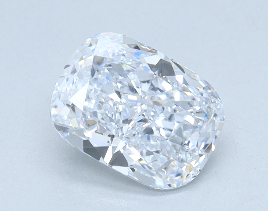 1.01 carat Cushion lab grown diamond, E color, VVS2 clarity