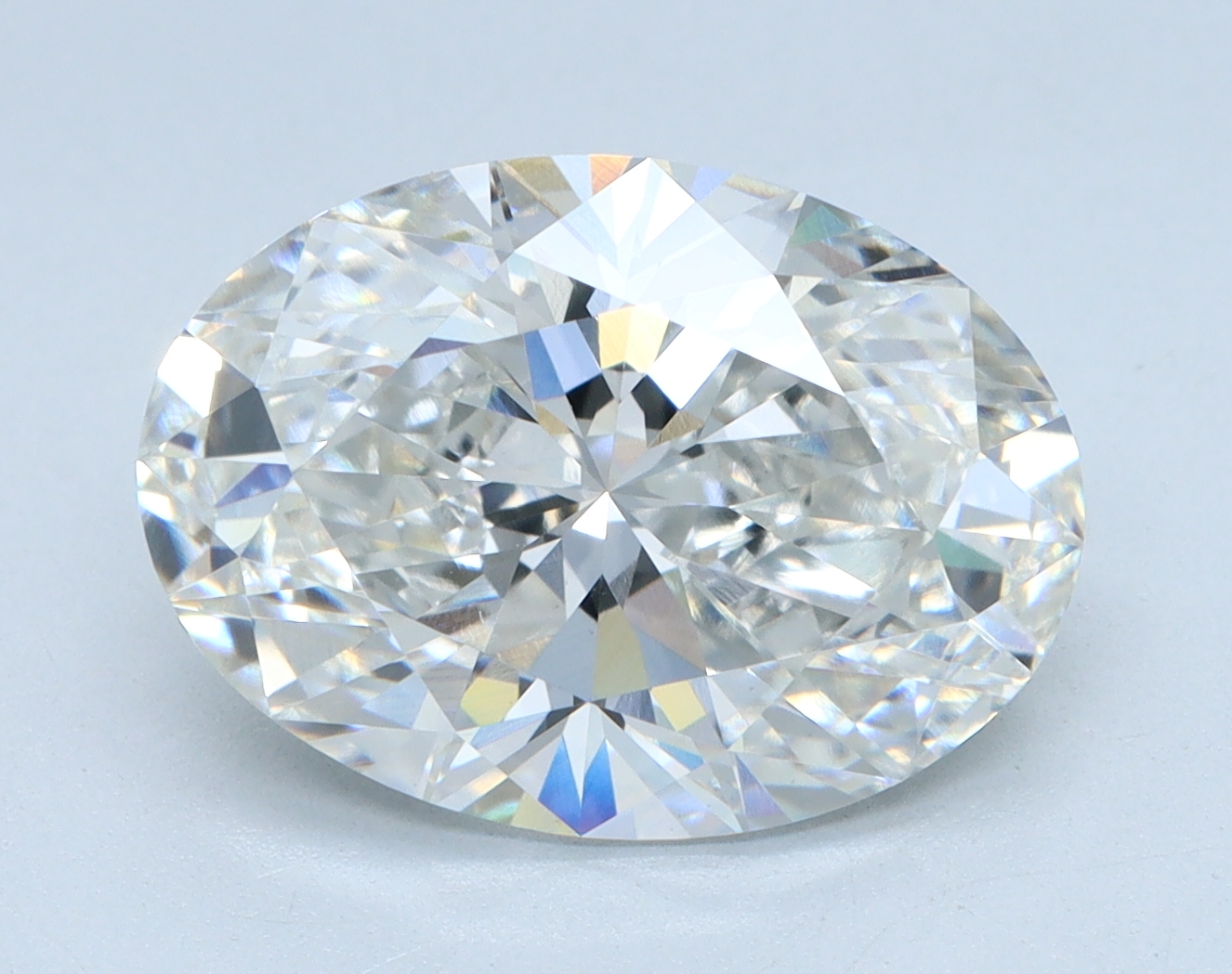 4.04 carat Oval lab grown diamond, G color, VVS2 clarity