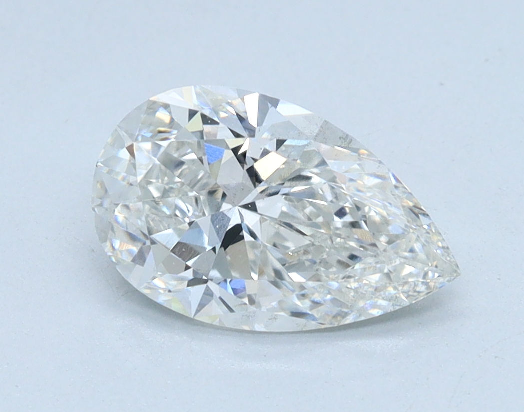 1.24 carat Pear lab grown diamond, E color, VS2 clarity