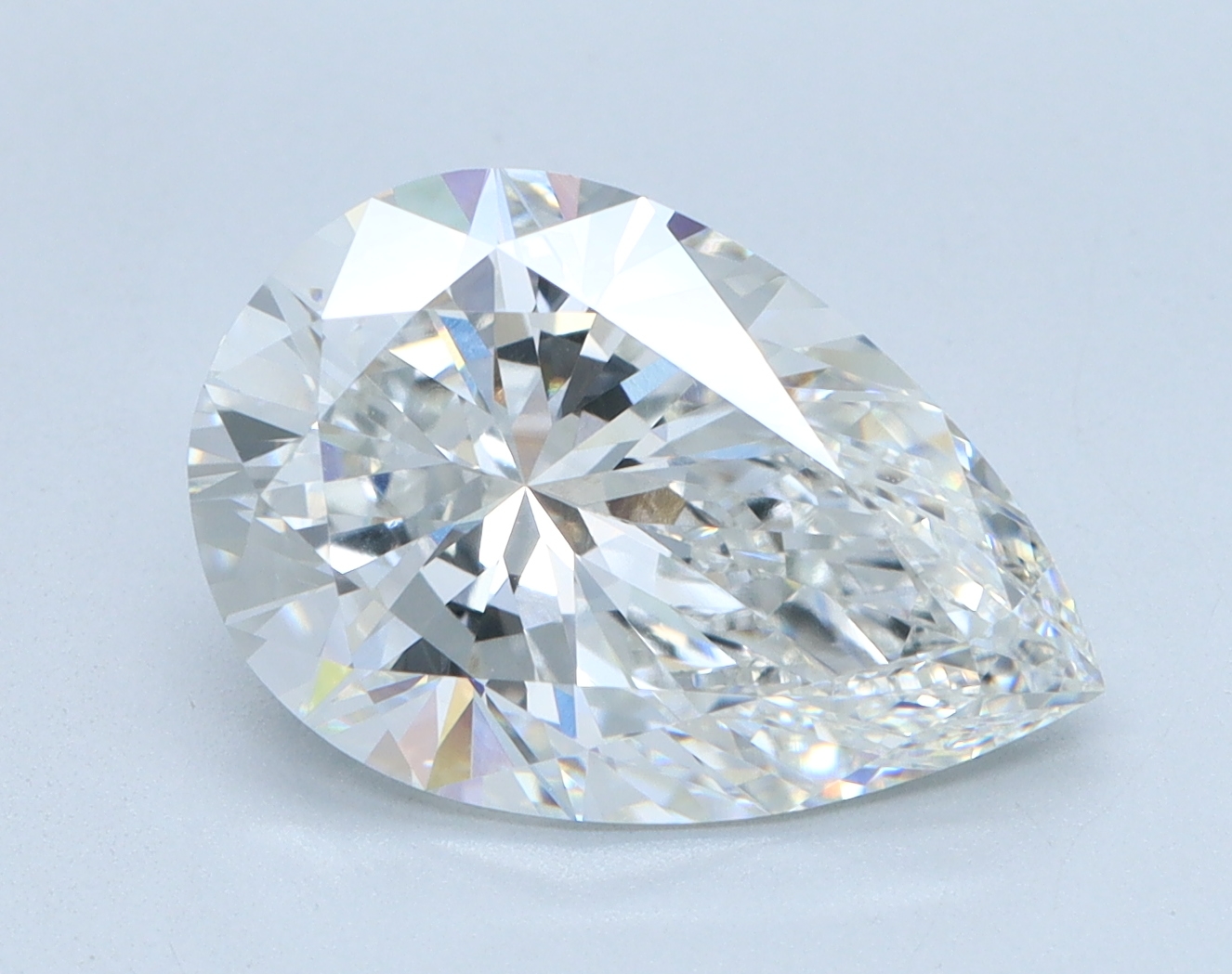 3.06 carat Pear lab grown diamond, F color, VS1 clarity