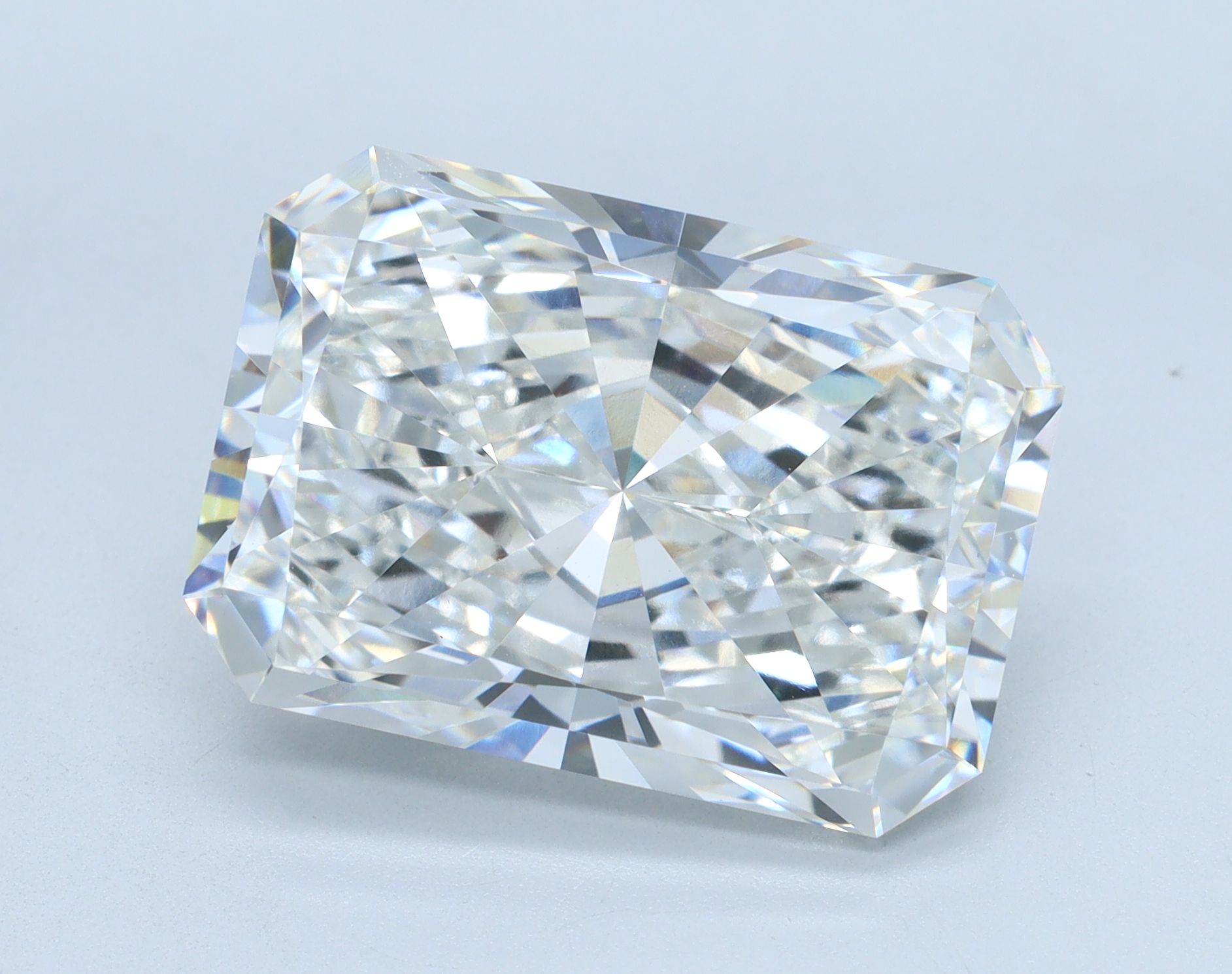 10.04 carat Radiant lab grown diamond, F color, VVS2 clarity