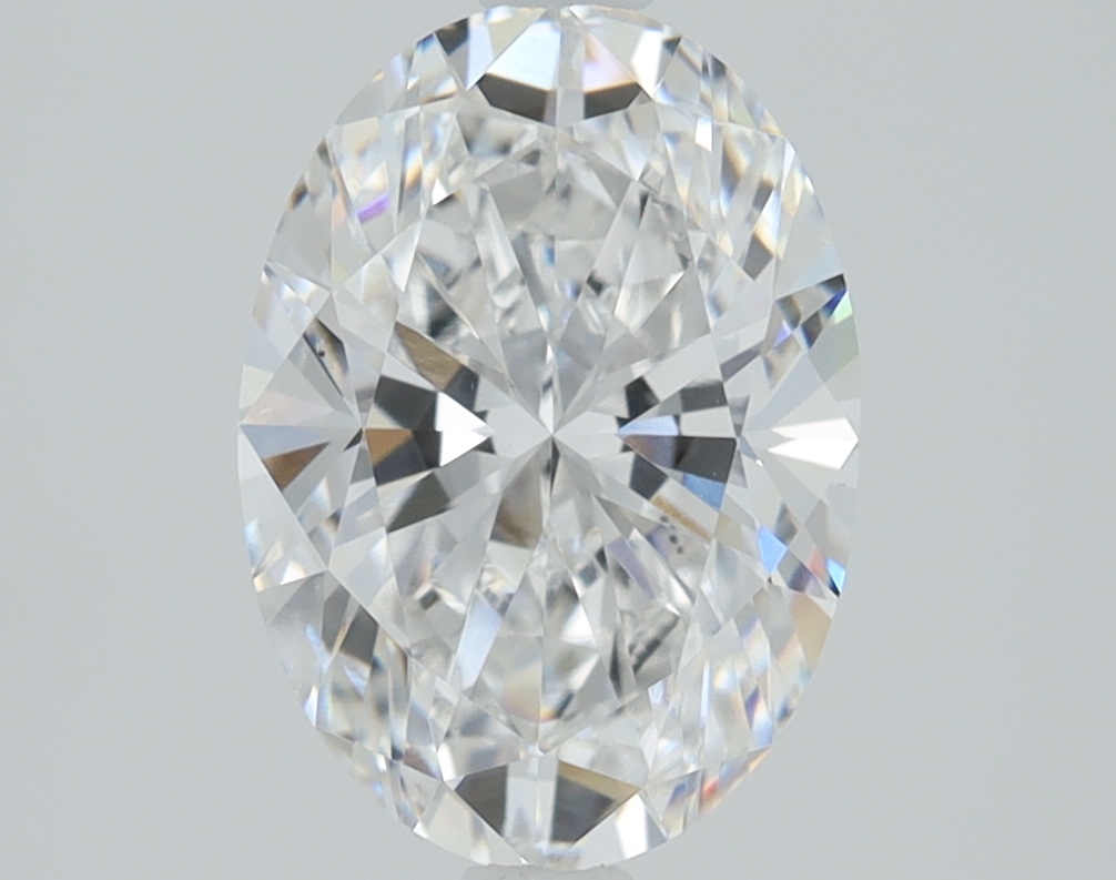 2.1 carat Oval lab grown diamond, D color, VS1 clarity