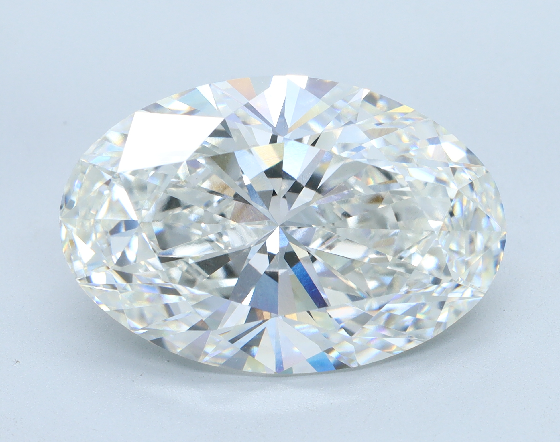 12.07 carat Oval lab grown diamond, G color, VVS2 clarity