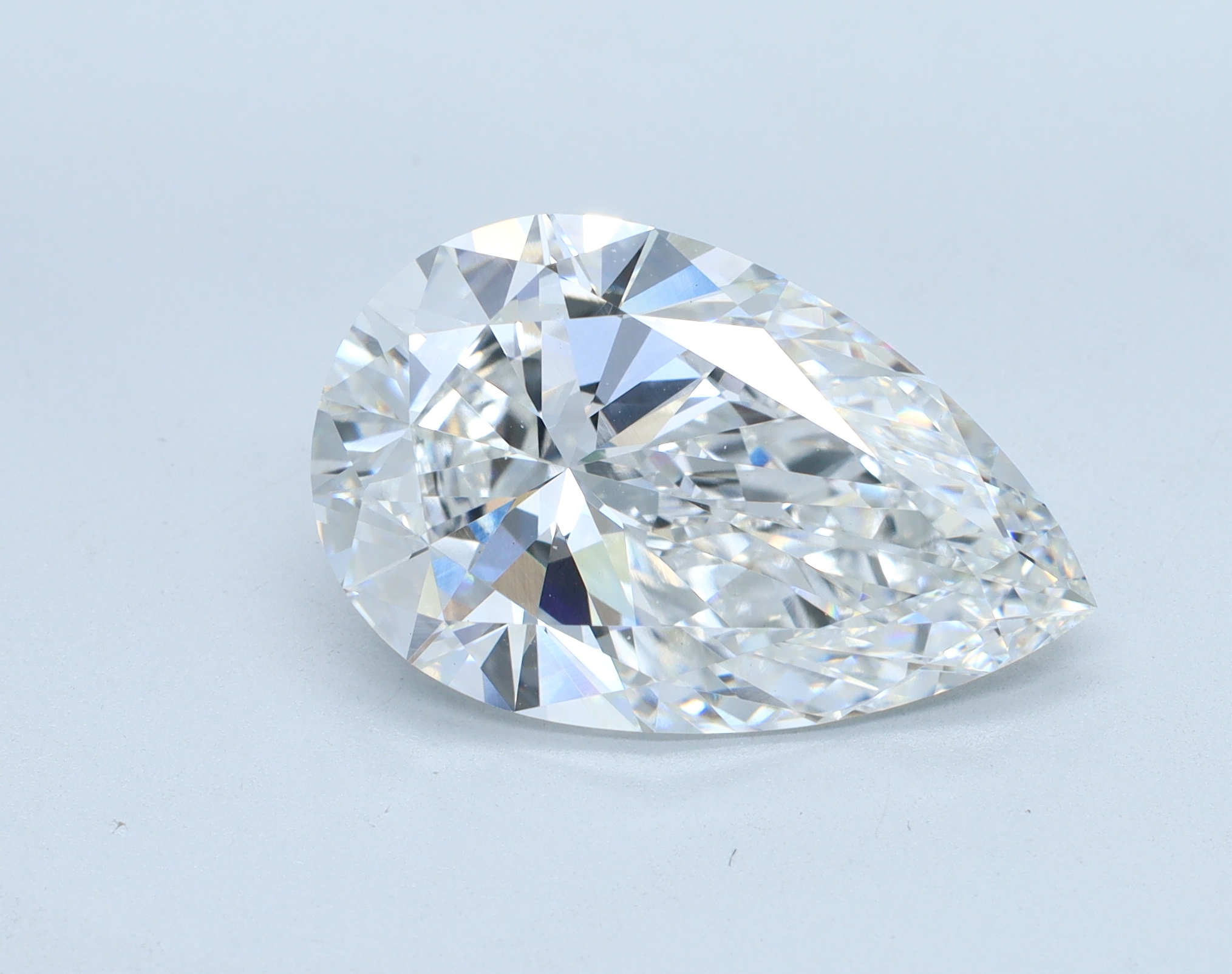 6.05 carat Pear lab grown diamond, E color, VS1 clarity