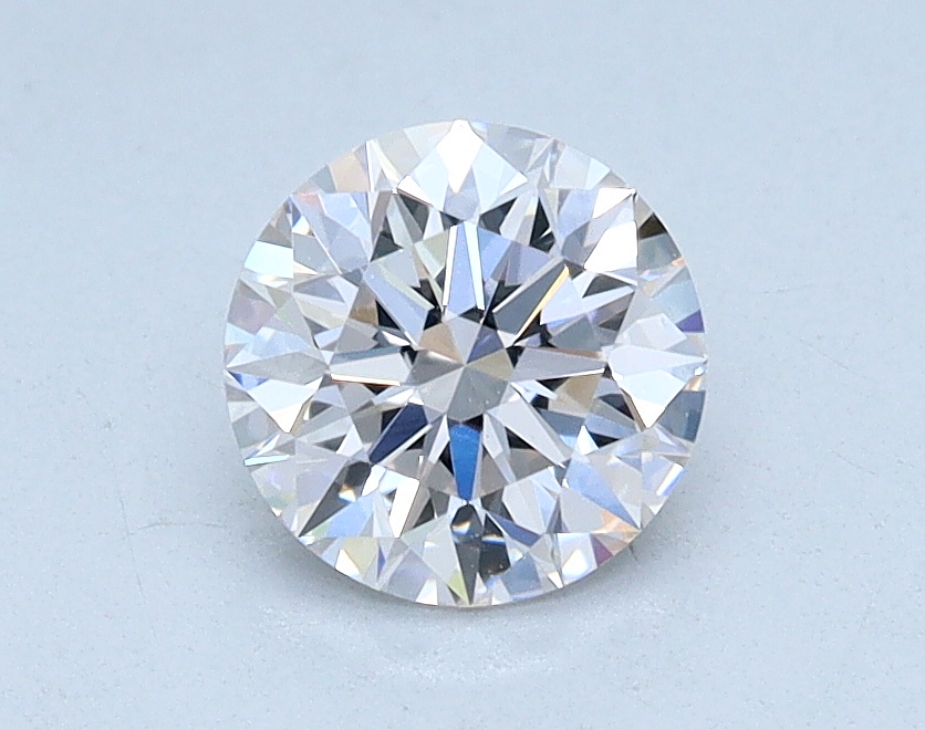 0.62 carat Round lab grown diamond, G color, VVS2 clarity, Ideal cut