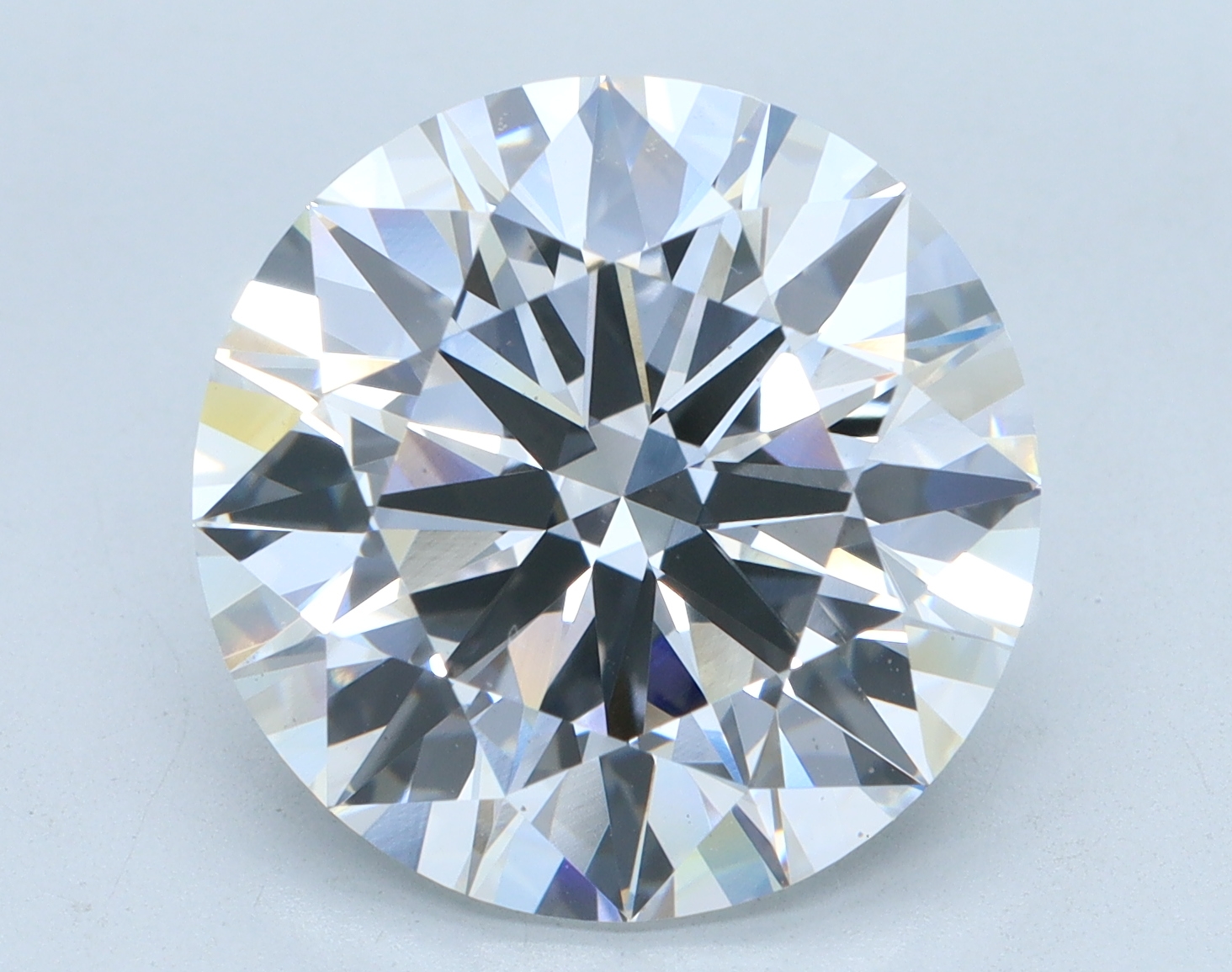 7.05 carat Round lab grown diamond, E color, VS1 clarity, Excellent cut