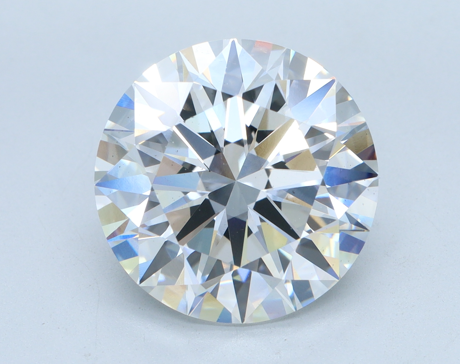 7.02 carat Round lab grown diamond, E color, VS1 clarity, Ideal cut