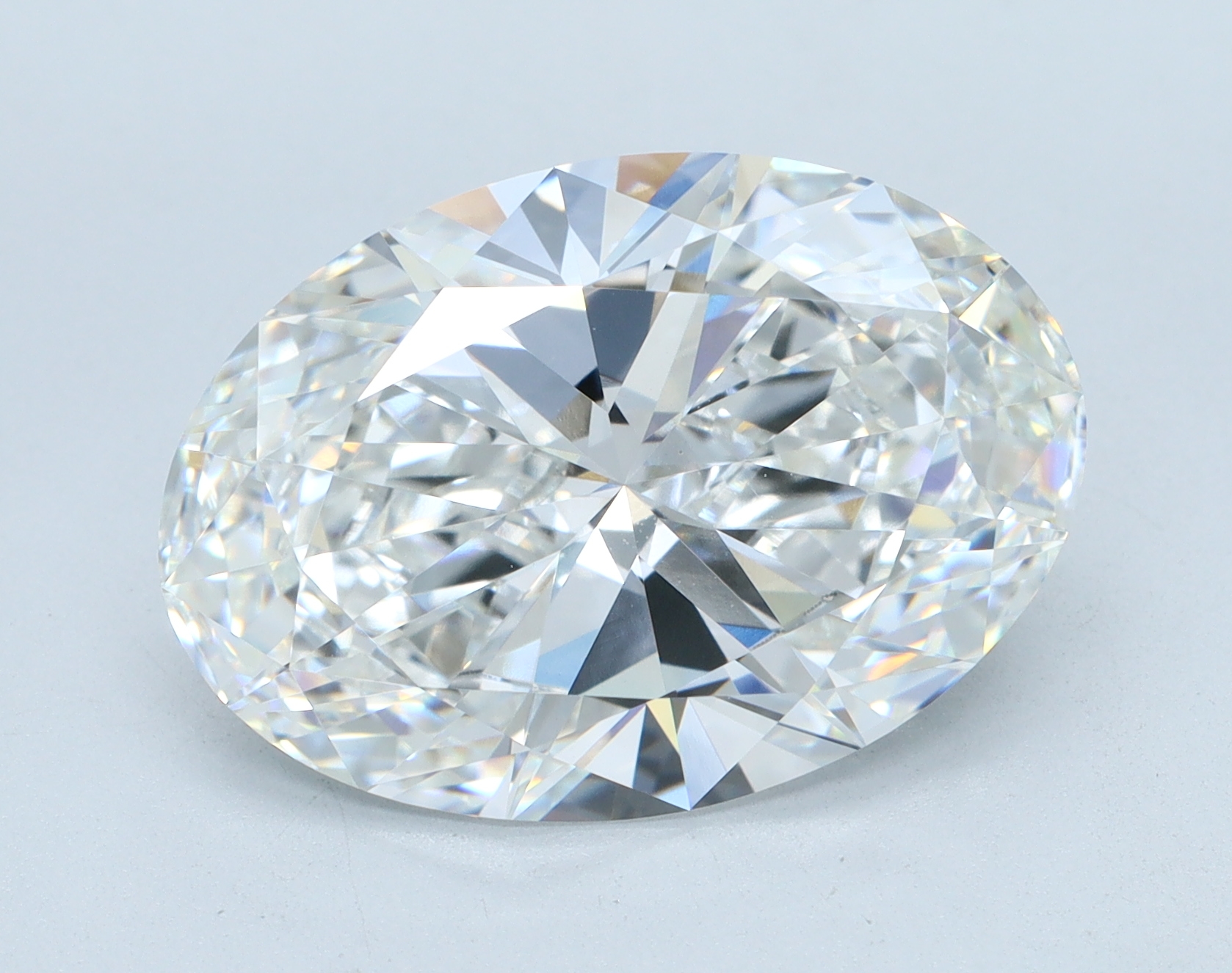7.0 carat Oval lab grown diamond, E color, VVS2 clarity
