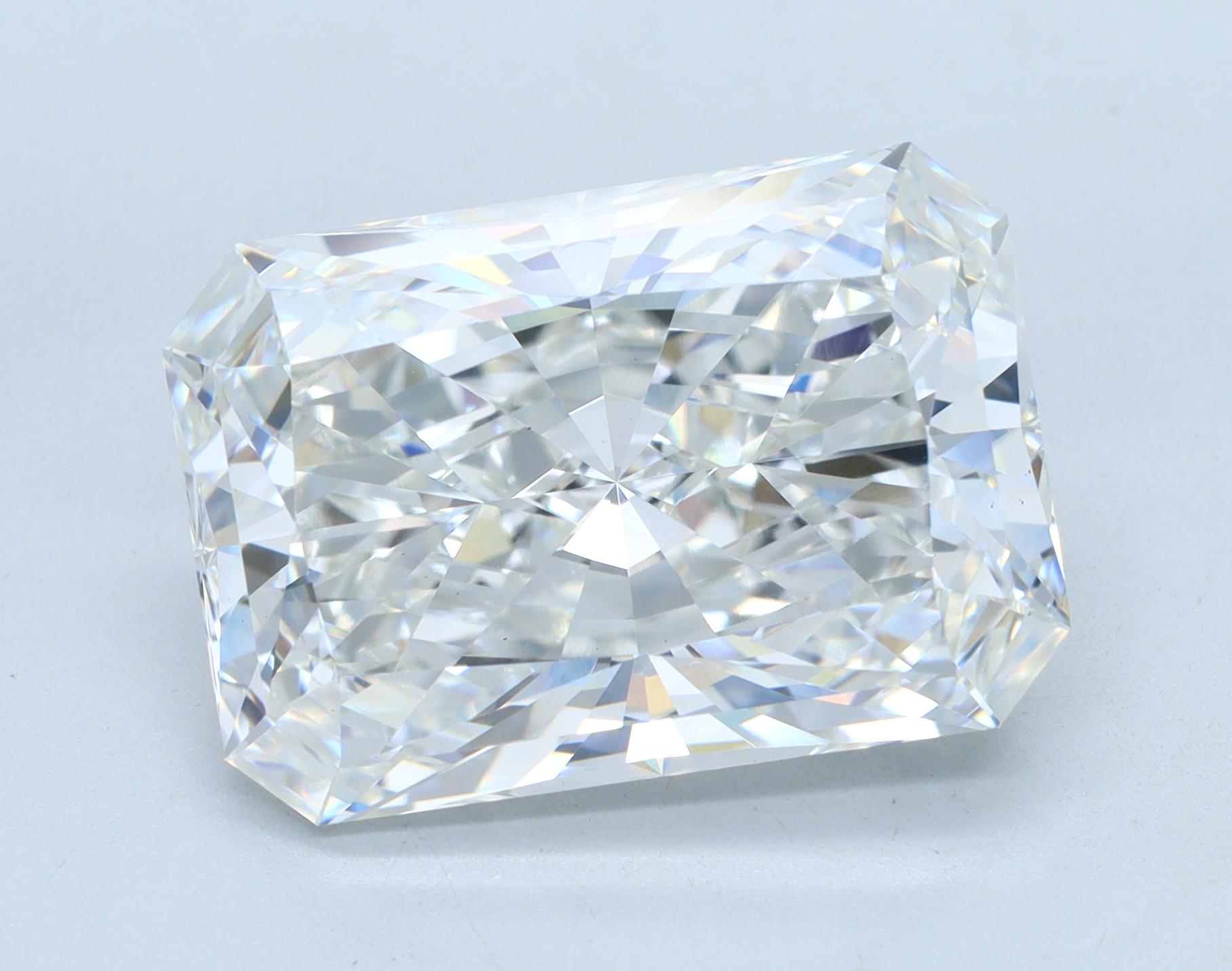 10.05 carat Radiant lab grown diamond, E color, VVS2 clarity